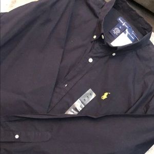 Navy Blue Button Down. Brand new with tags.